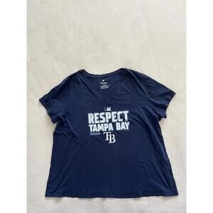 Fanatics Tampa Bay Respect Postseason Navy Blue T-Shirt Size 2X